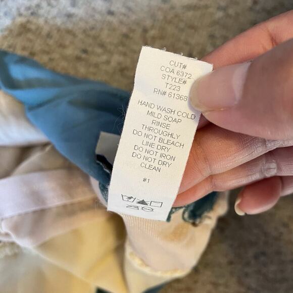 TOMMY BAHAMA Island Zone One-Piece Swimsuit 12 OliveGreen Built In Bra 1/2 Back - Picture 5 of 9